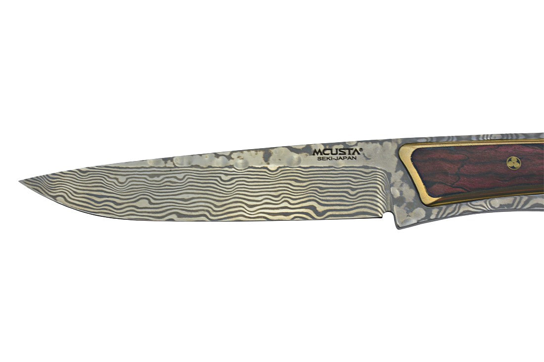Mcusta PLATINIUM ED2022 - Couteau Fixe en Damas VG10 - Manche Ironwood