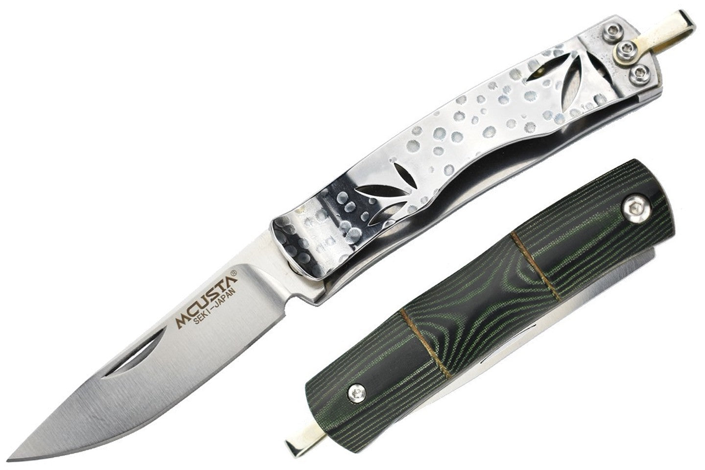 Mcusta - MC-154 - Bamboo - Lame VG10 - Manche micarta vert